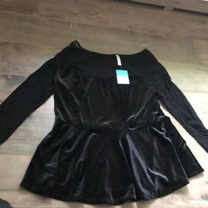 NWT Velvet peplum
